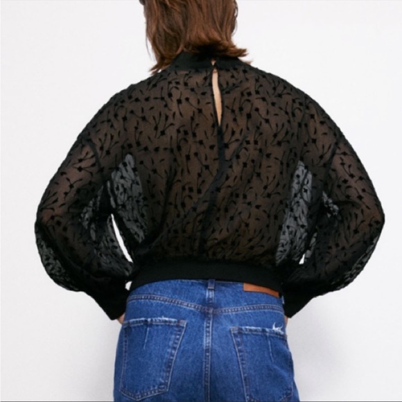 Zara combination crop floral top - Picture 4 of 6